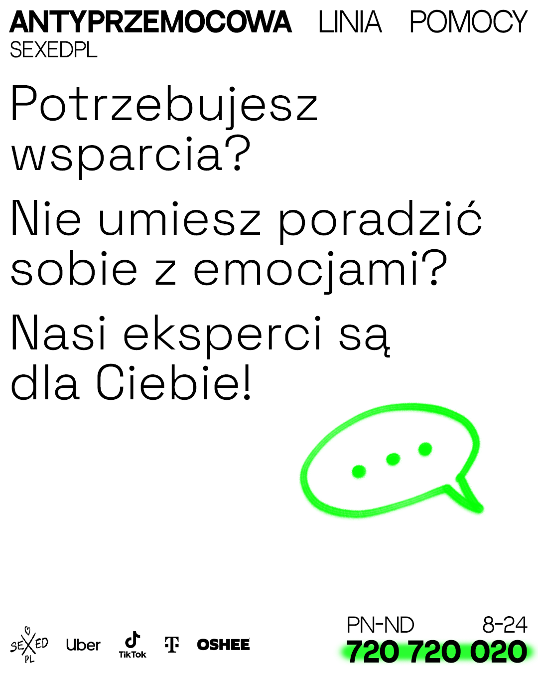 Antyprzemocowa Linia Pomocy SEXEDPL — dla kogo jest linia